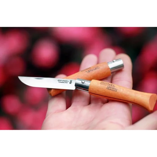 Opinel Nr.5 kišeninis peilis su buko rankena ir anglinio plieno ašmenimis image 2