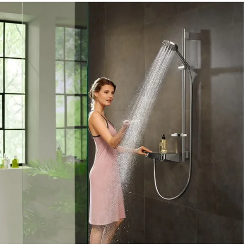 Hansgrohe ShowerTablet Select 300 virštinkinis termostatinis dušo maišytuvas - Balta/chromo image 1