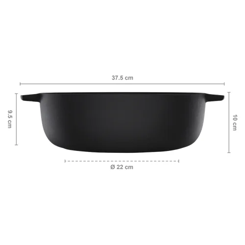Norden Grill Chef ketaus puodas su nerūdijančio plieno dangčiu, 30 cm image 2