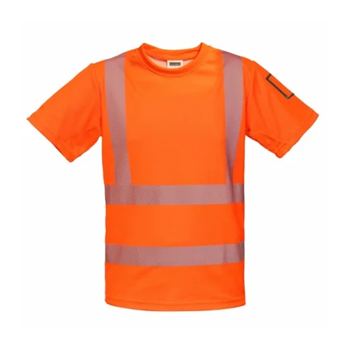 BoSafety TS-RICO-C2-0400 marškinėliai trumpomis rankovėmis 4XL Hi-Vis Oranžinė image 2