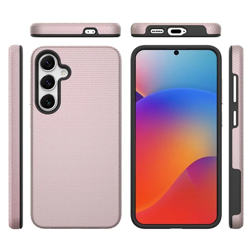 Samsung S721 S24 FE Dėklas Perfectionists Trikampio Rožinio aukso image 3