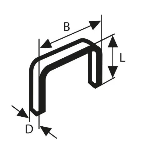Bosch ACC Kabės tipas 53, 11,4x10mm, 1000 vnt. image 3