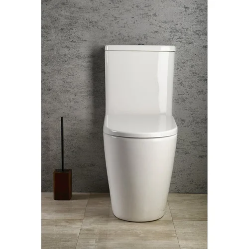 Sapho Turku Rimless PC104WR Pastatomas klozetas su lėtaeigiu dangčiu image 3