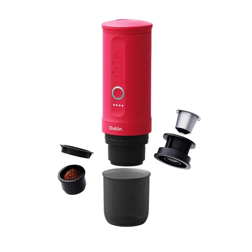 OUTIN NANO nešiojamas espresso aparatas, tamsiai rožinis image 2