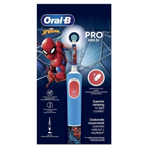 Braun D103.413.2K Vitality PRO Kids elektrinis dantų šepetėlis image 3