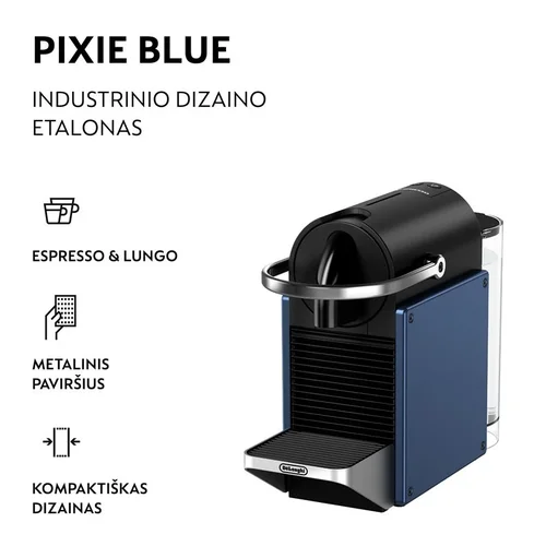 Nespresso EN127.BL kapsulinis kavos aparatas, mėlynas/juodas image 1