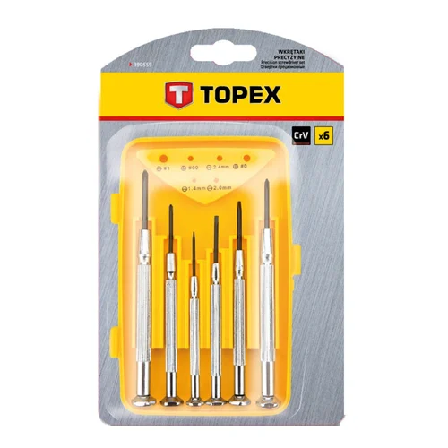 TOPEX Atsuktuvų rinkinys tiksliesiems darbams, 6 vnt. image 2