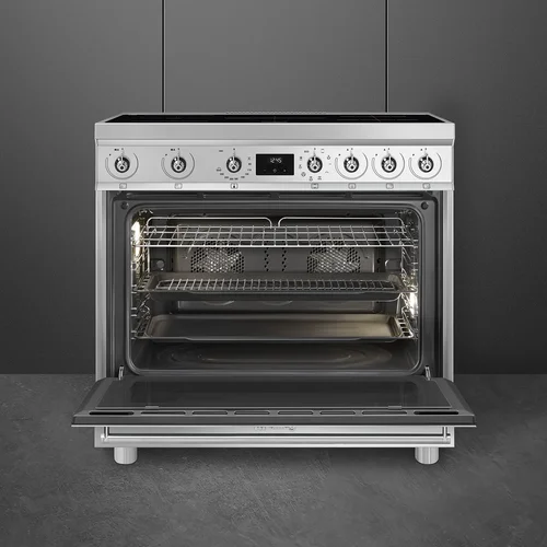 Indukcinė viryklė su elektrine orkaite Smeg C9IMX2, 90 cm pločio image 2