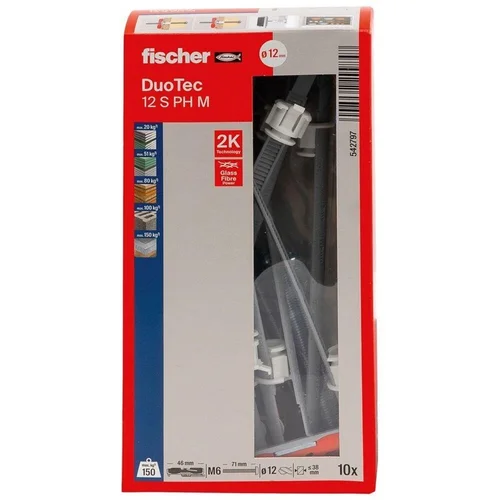 Kaištis Fischer DuoTec, 46 mm x 12 mm, 10 vnt. image 3