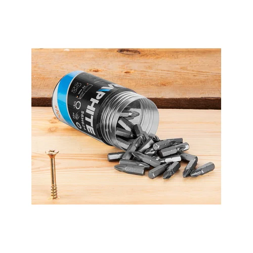 GRAPHITE PZ2 25 mm Atsuktuvo antgaliai, 100 vnt. image 2