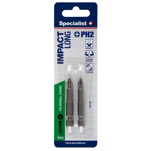 SPECIALIST+ antgalis PH2, 50 mm, 2 vnt. image 1