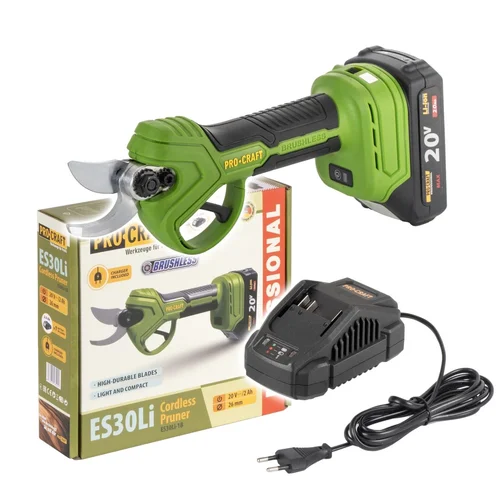 ProCraft ES30Li1B belaidės šakų žirklės 20V Li-ion image 1