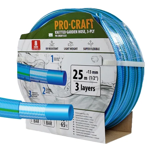 ProCraft PR-3KGH1325 25 m 13 mm mėlyna sodo žarna image 1
