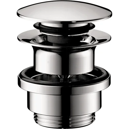 Hansgrohe 50100000 Dugno vožtuvas praustuvui (push-open), chromas image 1