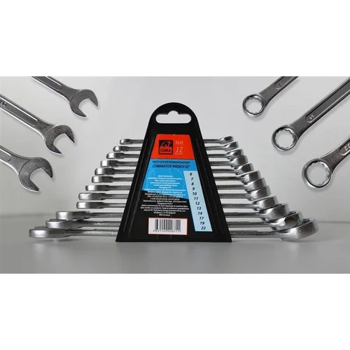 Kombinuotų raktų komplektas WMC TOOLS 5123 12 vnt image 2