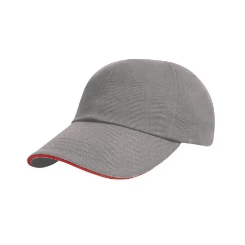 Medvilninė Result RC024P kepuraitė su snapeliu - One Size, Red/Black image 1