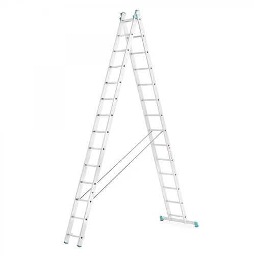 EUROSTYL kopėčijos aliuminės dvipusės 2x14 (400–683 cm) image 1