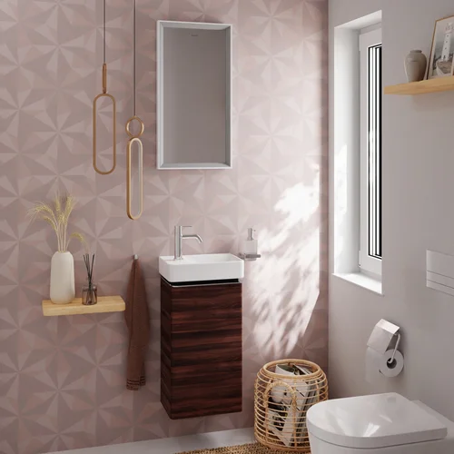 Hansgrohe Xelu Q 54014000 praustuvo spintelė, tamsiai ruda, vyriai kairėje image 2