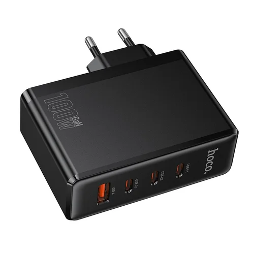 Hoco N85 Įkroviklis 100W 3x USB-C/USB-A Juodas image 3