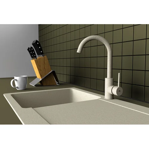 Rubineta AXE-33 (BG), AX30088 Virtuvinis maišytuvas Smėlinė image 3