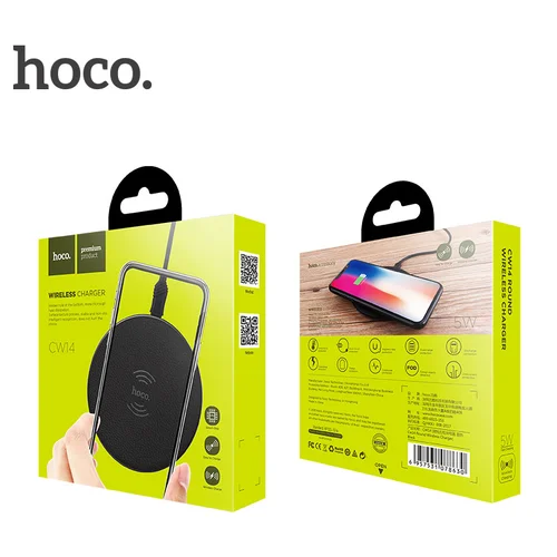 Hoco CW14 belaidis įkroviklis, 5 W, Juodas image 1