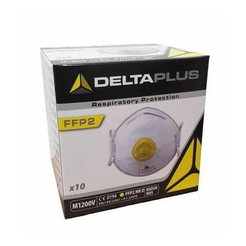 Delta Plus Respiratorius su iškvėpimo vožtuvu FFP2, 10 vnt. image 2