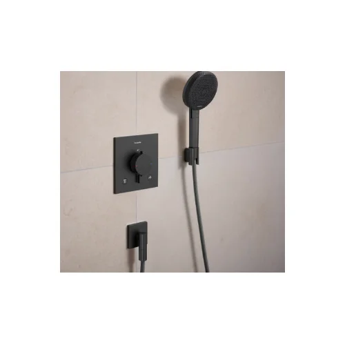 Hansgrohe Ecostat Comfort E 33711340 Termostatinis dušo maišytuvas Juodas chromas image 2