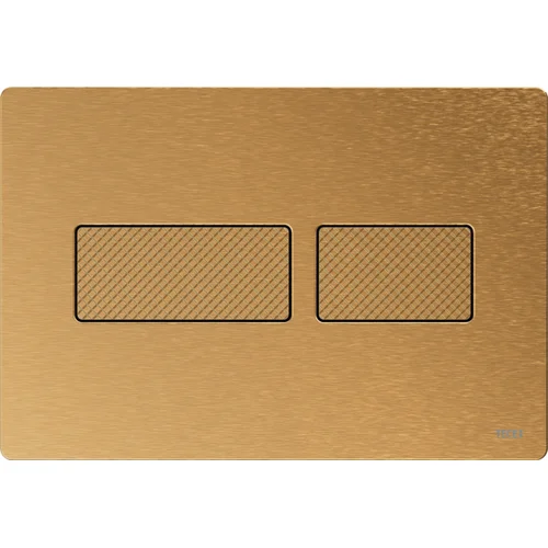 TECEsolid 9240436 Vandens nuleidimo mygtukas, matinio žalvario su deimanto faktūra image 1