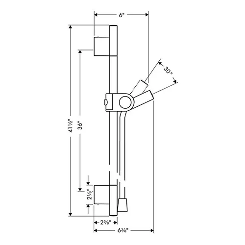 Hansgrohe AXOR Uno 27989000 Dušo stovas image 2