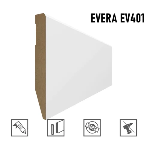 Grindjuostė MDF EVERA EV401 120 mm x 2.4 m image 1