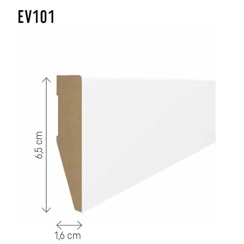 Grindjuostė MDF EVERA EV401 120 mm x 2.4 m image 2