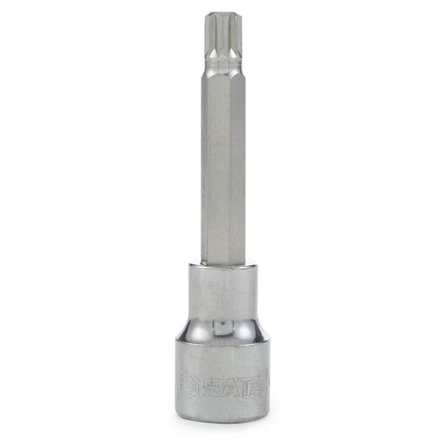 SATA 1/2\" Galvutė su 100L SPLINE antgaliu prailginta – M-12, 100mm image 1