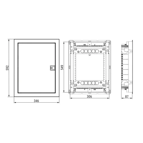 ETI Modulinis skydas ECG42 36+6 potinkinis IP40 image 3