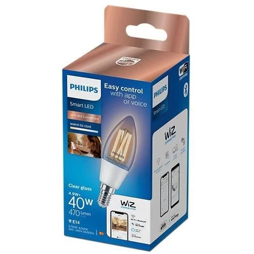 Philips Wiz LEMPUTĖ LED WIFI C35 E14 4.9W 470LM TW FL image 2