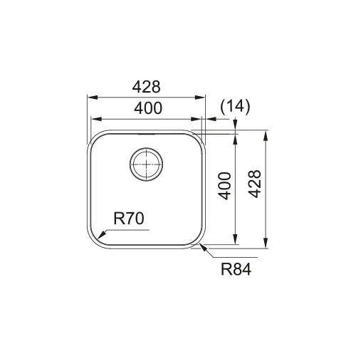 Franke Smart SRX 110-40 plautuvė 122.0744.950 image 2