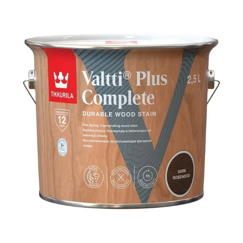 TIKKURILA Valtti Plus Complete Medienos impregnantas, 2,5 l, tamsiai ruda image 1