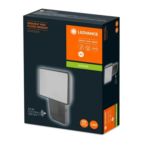 Ledvance Lauko prožektorius su judesio davikliu, LED 15W 1500lm IP55 image 2