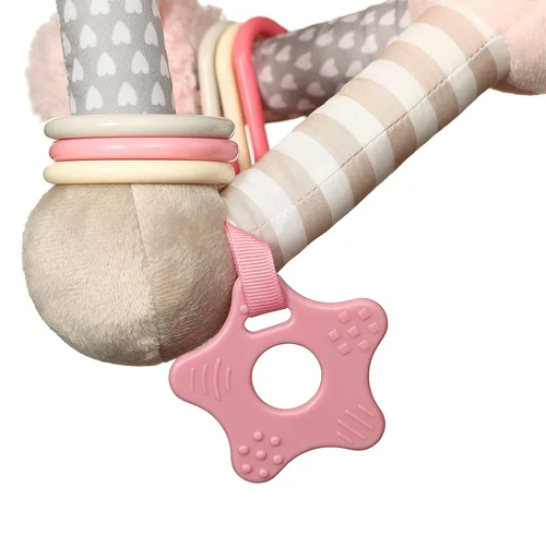 BabyOno lavinamasis žaislas piramidė rožinė 898/01 image 3