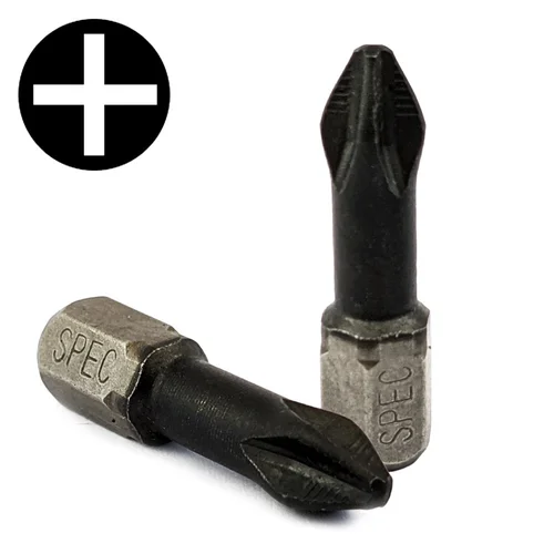 SPECIALIST+ TITAN CARBON PH2 TORSION 25 mm atsuktuvo antgalis image 1