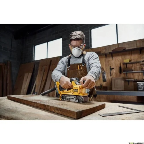 DeWalt DCW220P2-QW 18V Juostinis šlifuoklis 2x5Ah 75x533mm TSTAK image 3