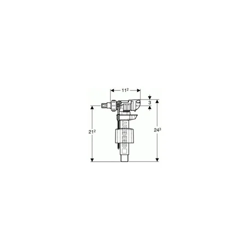Geberit 136.723.00.3, 3/8" vandens pripildymo mechanizmas image 2