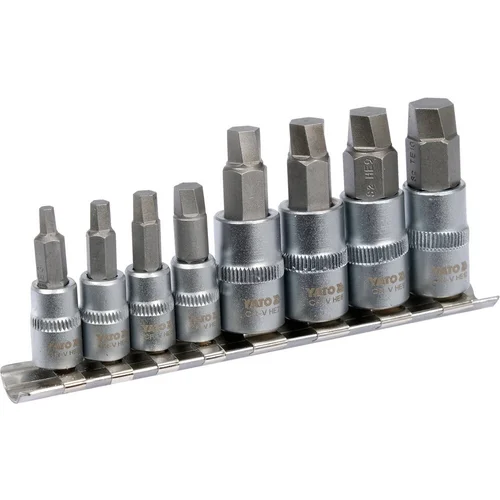 Užlūžusių varžtų išsukėjų rinkinys 8vnt. 1/4", 3/8" HEX image 1
