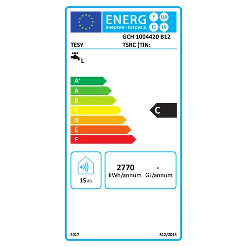 TESY GCHMS100 horizontalus kombinuotas elektrinis vandens šildytuvas image 2