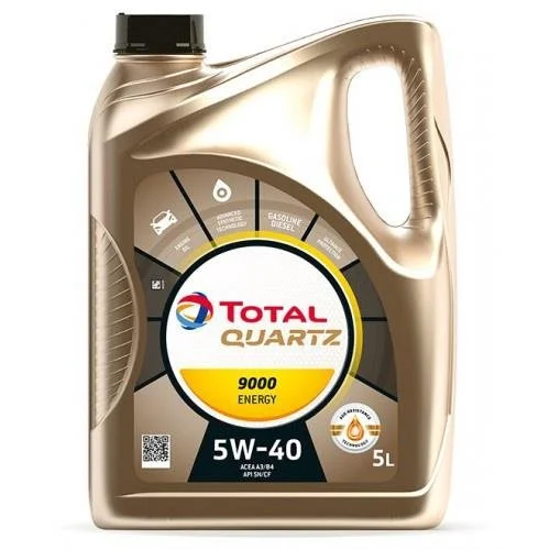 TOTAL QUARTZ 9000 ENERGY 5W40 5 L Variklio tepalas image 1