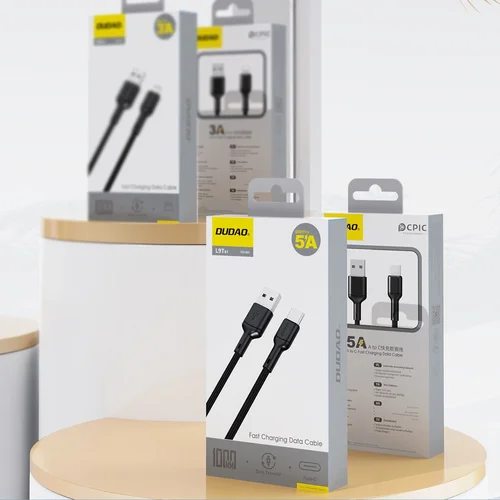Dudao L9T USB-A į USB-C kabelis 1,0 m Juodas image 3