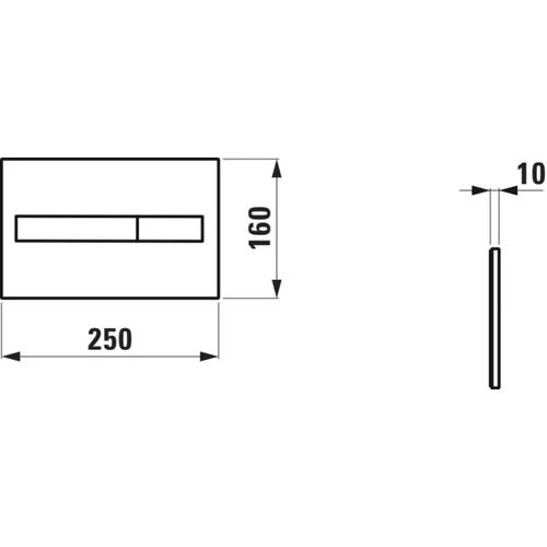 LAUFEN LIS H8956610000001 Vandens nuleidimo klavišas, balta image 3