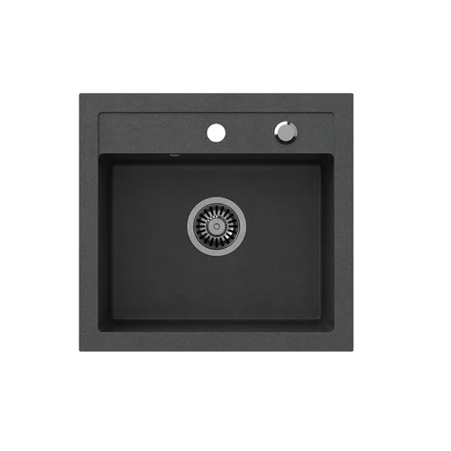 Quadron JOHNNY 110 HCQJ5047CZK juoda akmens masės plautuvė image 1