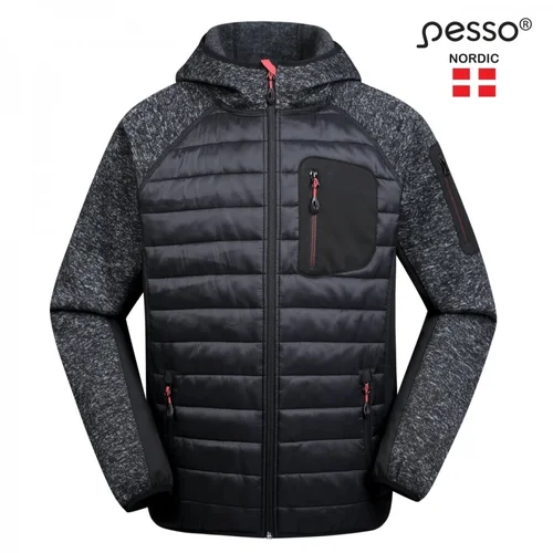 PESSO PACIFIC džemperis, pilka melange/juoda, 4XL image 1