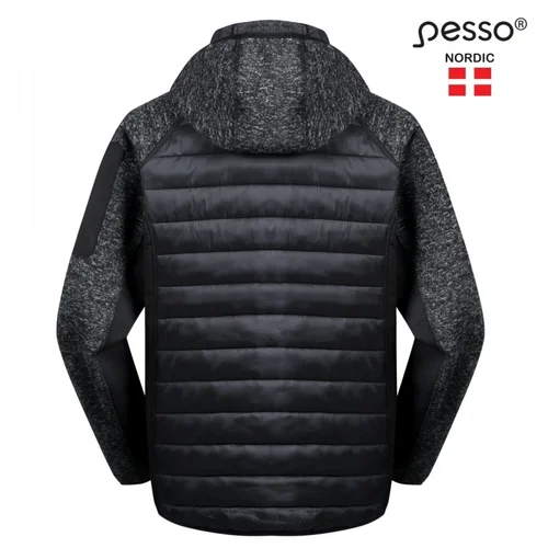 PESSO PACIFIC džemperis, pilka melange/juoda, 4XL image 3