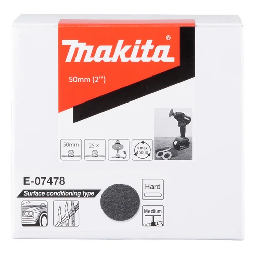 Makita E-07478 paviršiaus padas, 50 mm, vidutinio kietumo, 25vnt. image 2